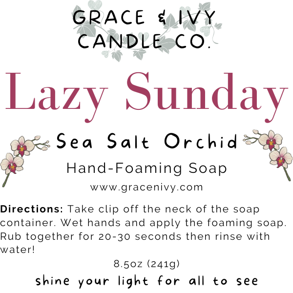 Grace and Ivy Luxury Foaming Hand Soap
