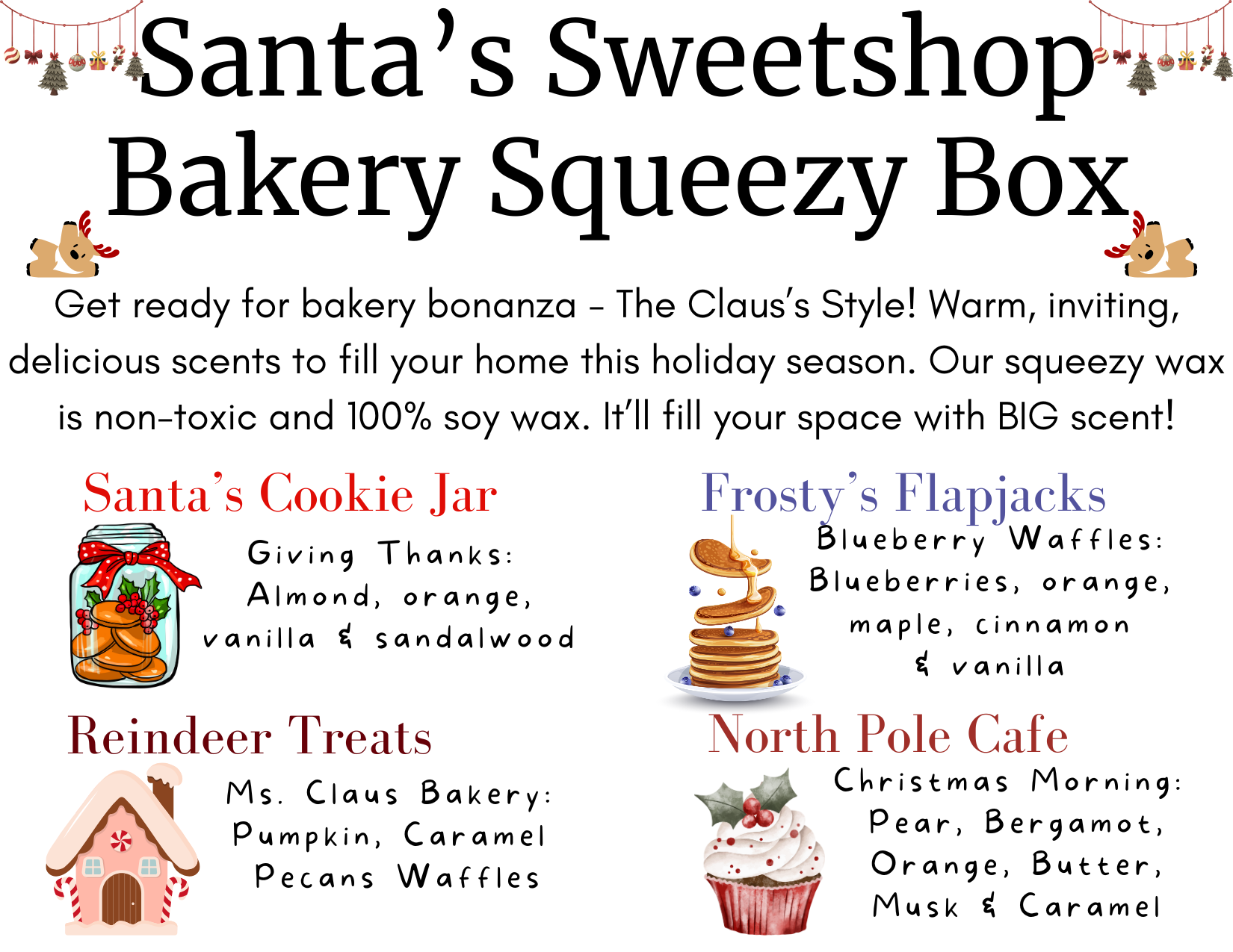 Santa's Sweet Shop Bakery Squeezy Sampler Box