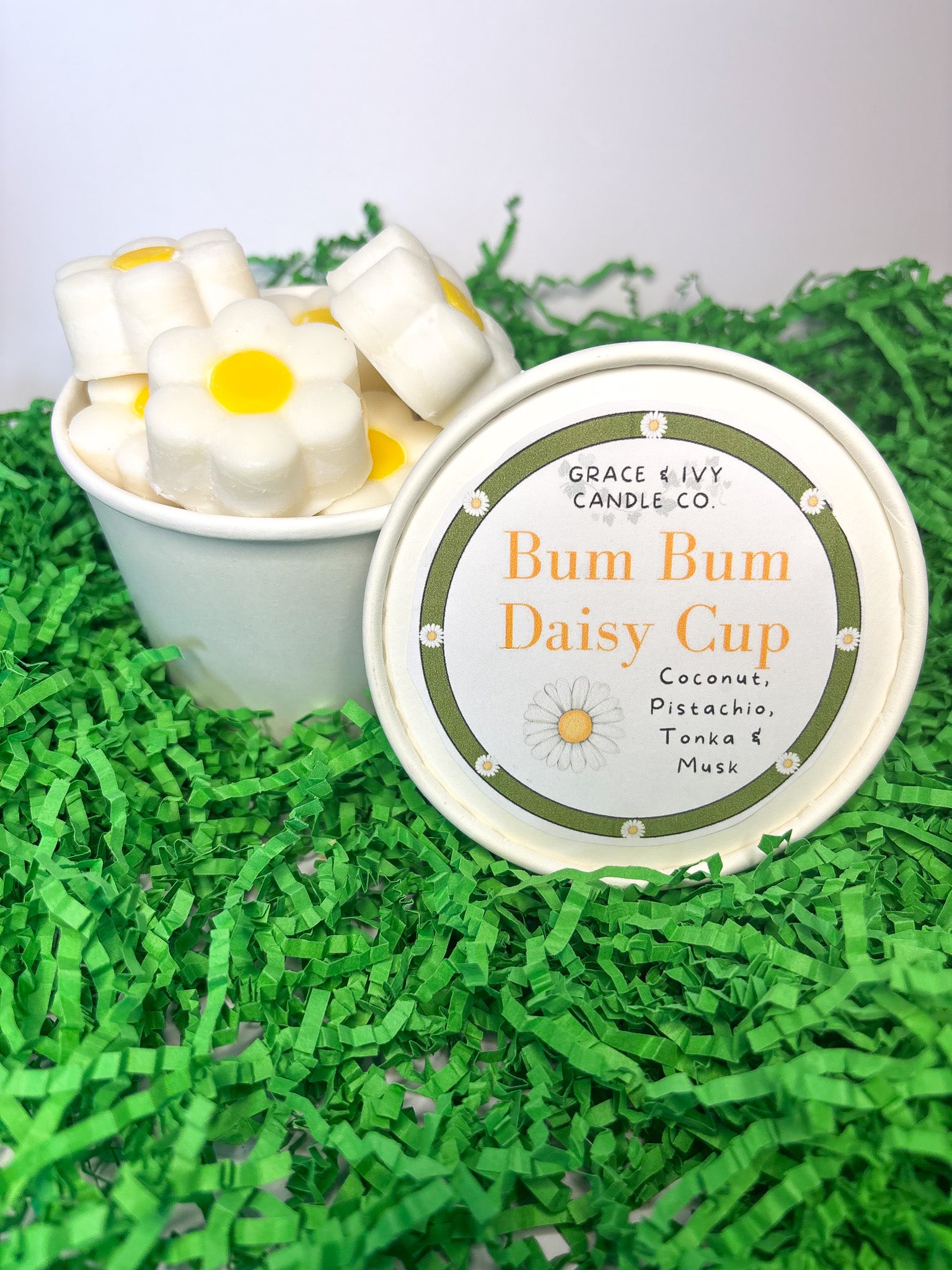 Daisy Flower Wax Melt Cups