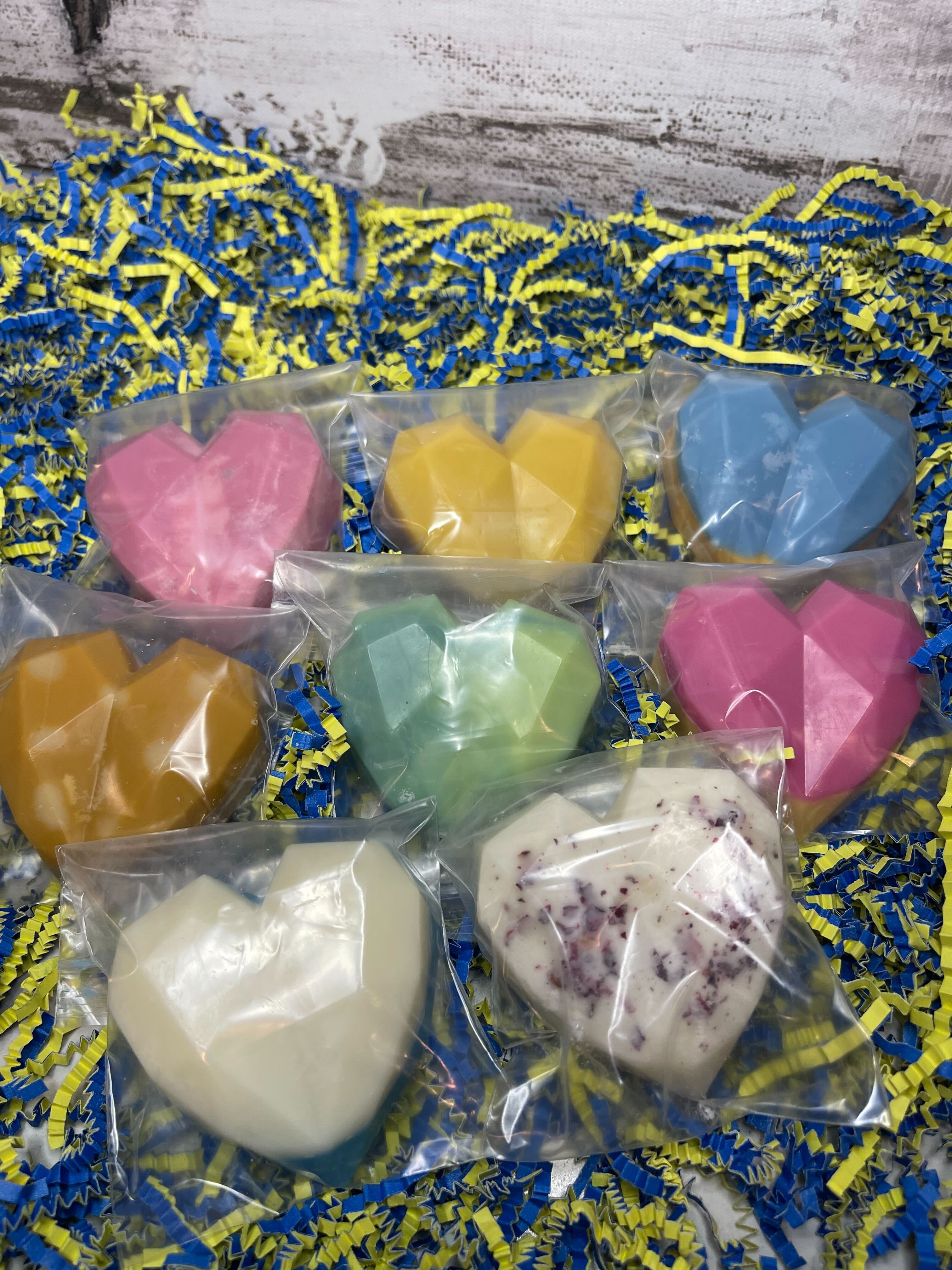 Large Soy Wax Heart Melts