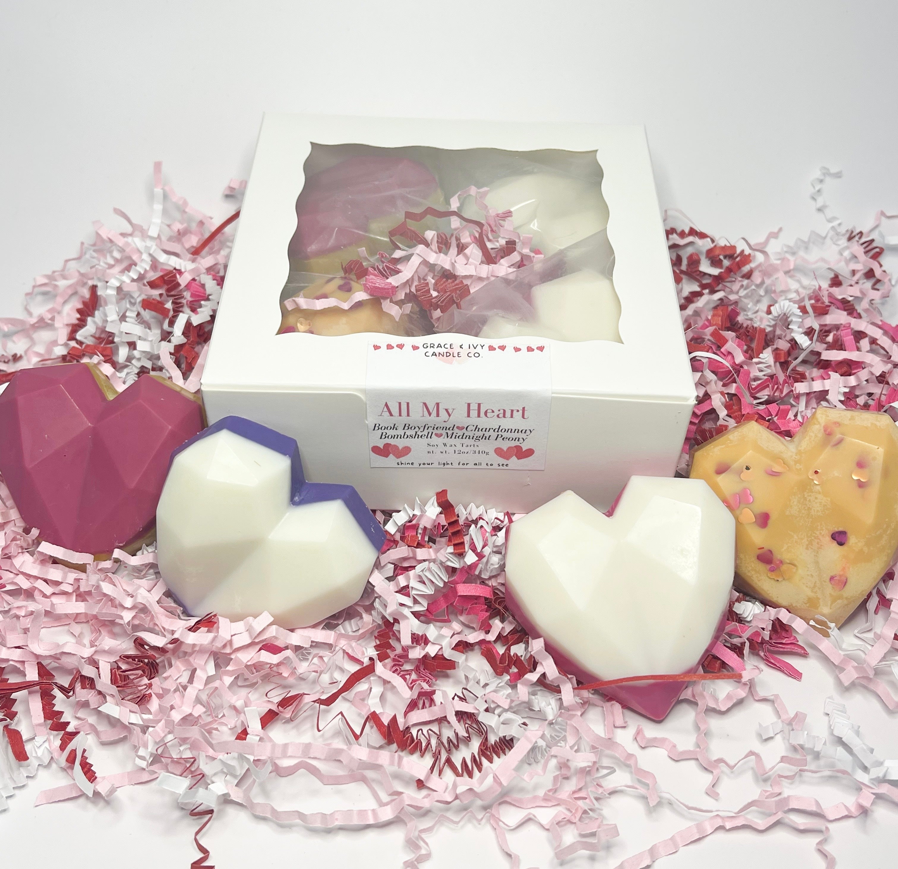 Wax Melt Tart: Large Valentines Heart Sampler