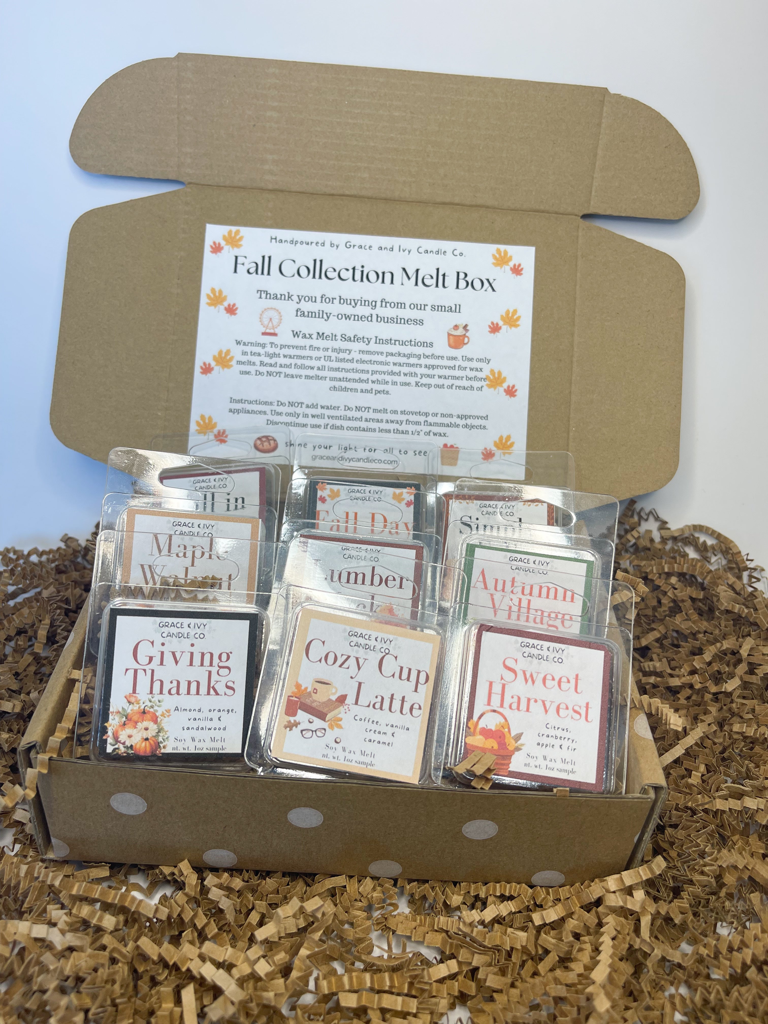 Fall Wax Melt Scent Sampler Collection