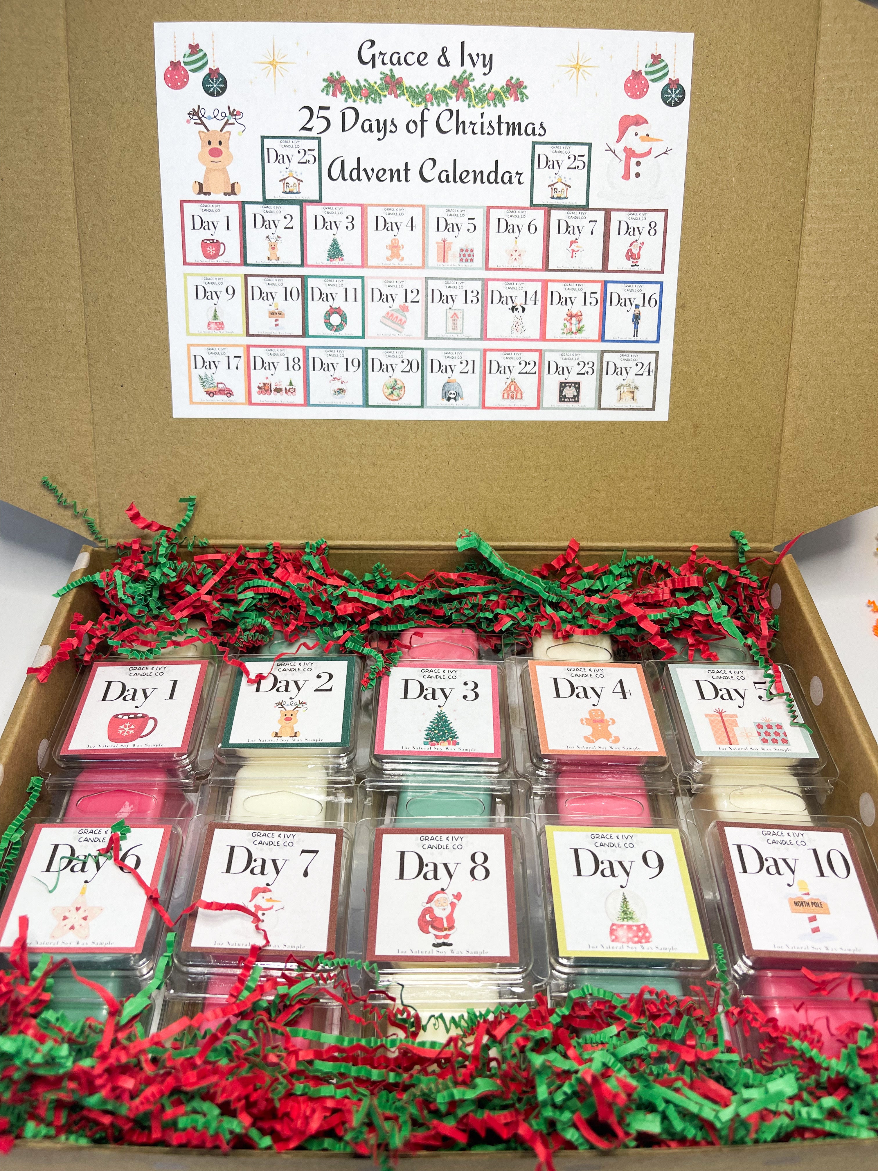 25 Days of Christmas Advent Wax Melt Collection Boxes