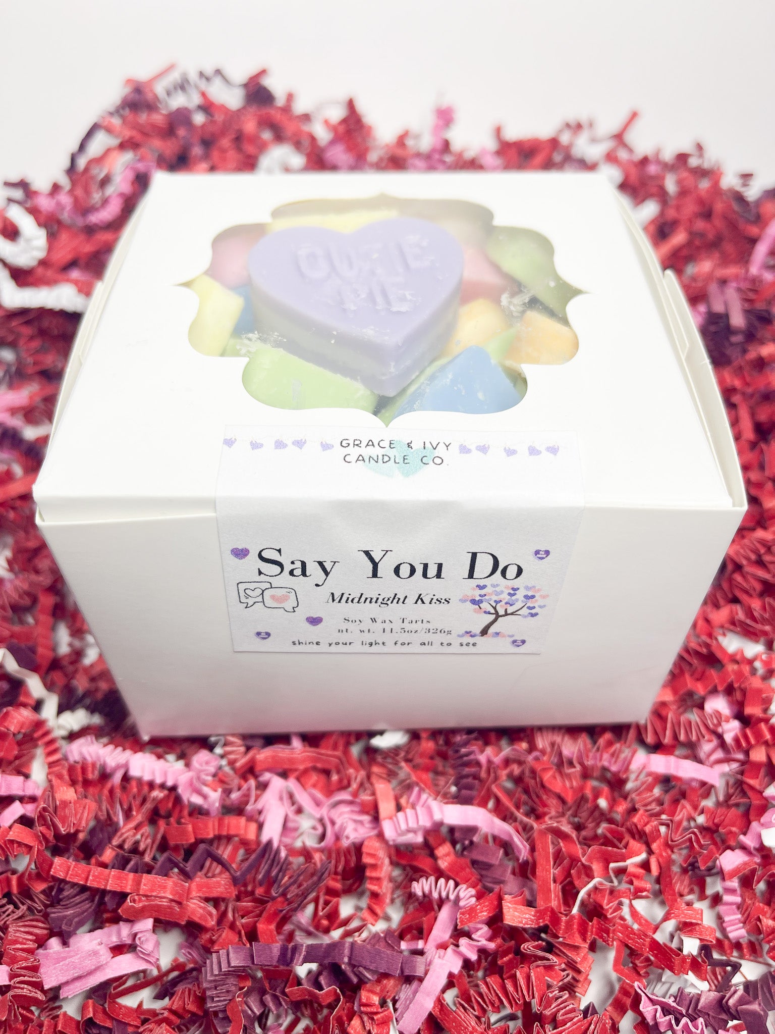 Wax Melt Tart: Conversation Hearts