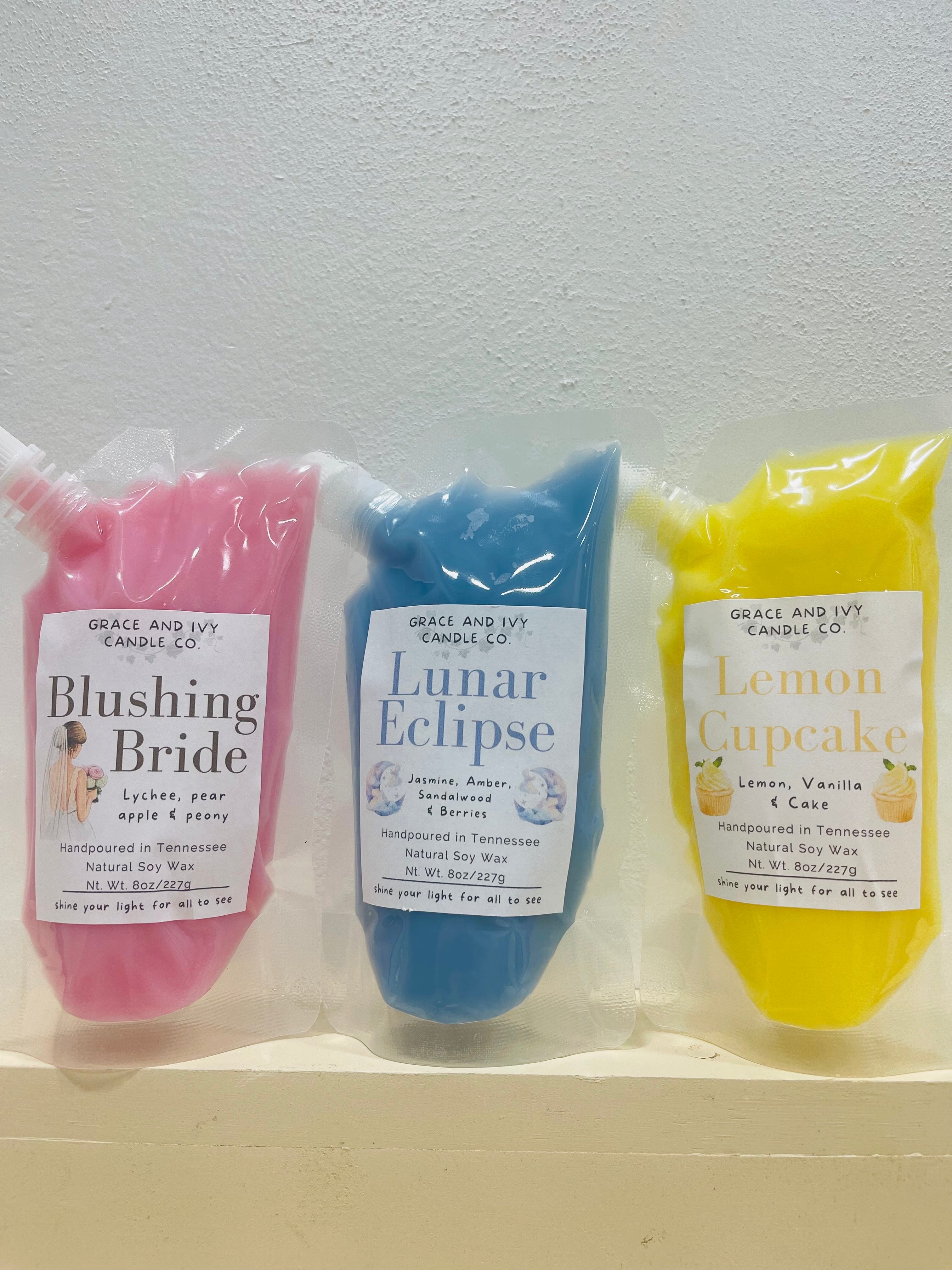 8oz Squeezable Wax Melt Bags (Classic Collection)