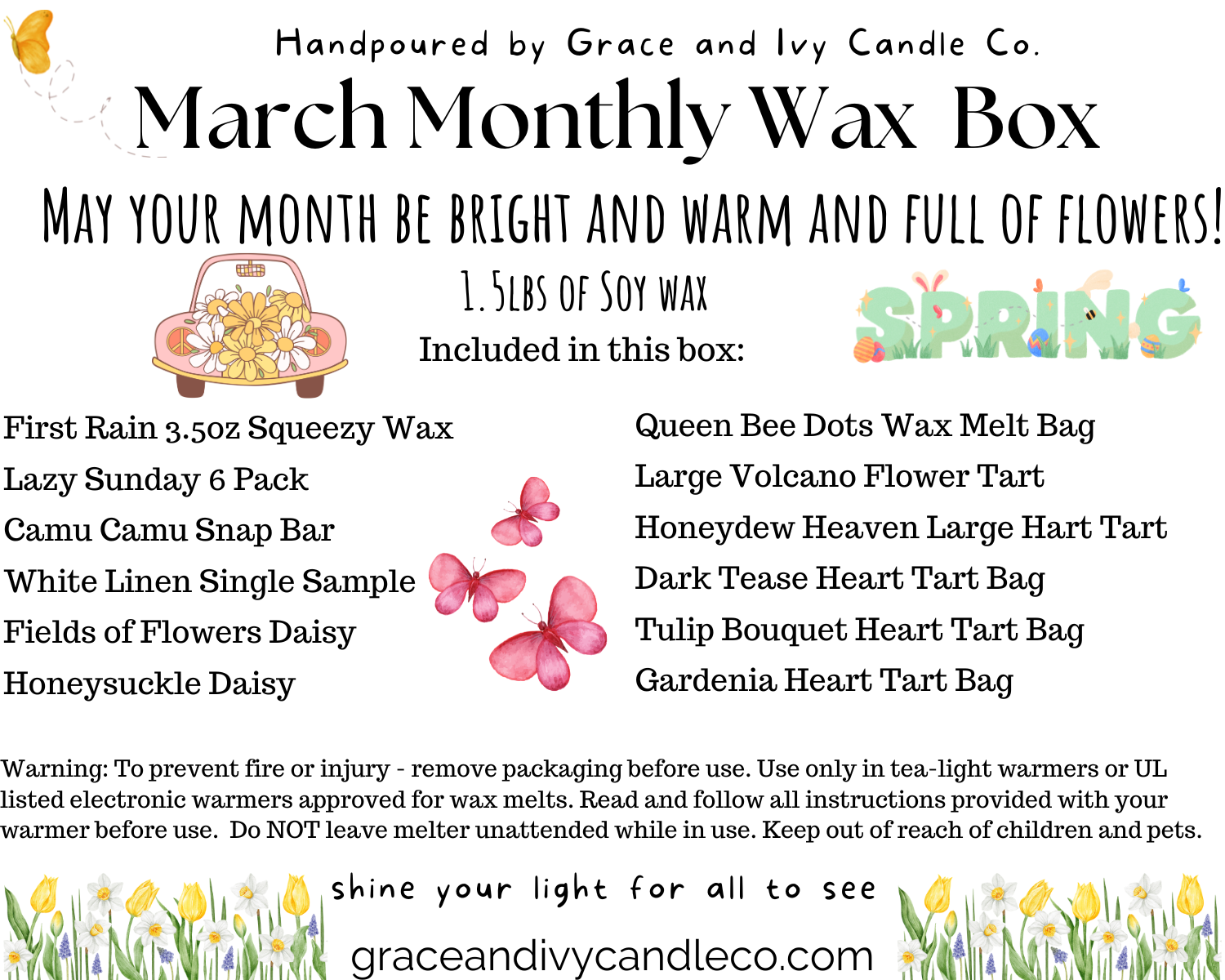 March Monthly Wax Melts Box!!