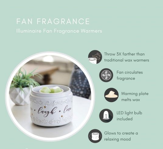 Live Laugh Love Illuminaire Fan Fragrance Warmer